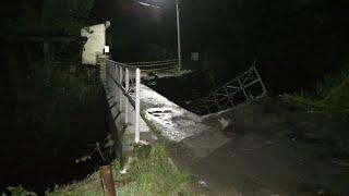 Colapso de puente por lluvias en Colón