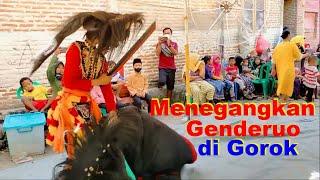 Super Menegangkan Saat Barongan Galak di Gorok Genderuwo