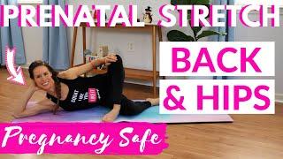 BEST Back and Hips Stretches for Pregnancy | PRENATAL TRAINING FOR LABOR