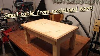 Woodworking: Toope's table from reclaimed wood.