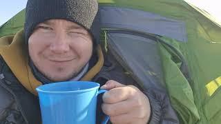 Sunset and hot chocolate, Caisteal Abhail wild camp