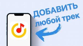 Как добавить любой трек в Yandex Музыку