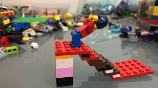 The Adventures of Joe The Lego Man - Conquer the wobble stairs!