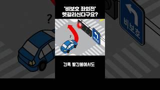 '비보호좌회전' 아직도 헷갈리신다구요? #비보호 #유턴 #신호등 #좌회전 #빨간불