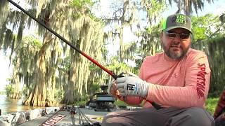 Greg Hackney Demonstrates Best Baits and Rods for Fishing Around Cypress Trees