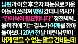 (감동사연) 홀로 키운 아들이 간이식이 필요하단 소식을 듣고 병원에서 울며 집에 가는 길 누가 내 어깨를 잡아 보니 20년 전 이혼한 남편이.. /신청사연/라디오드라마/사연라디오