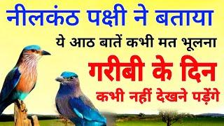 नीलकंठ पक्षी ने बताया कि ये आठ बातें कभी मत भूलना गरीबी के दिन कभी नहीं देखने पड़ेंगे || Neelkanth