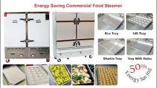 Rice Steamer Installation at IIT Institute Kitchen/Commercial Multi Purpose Food Steamer/IdliSteamer