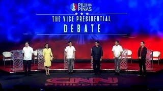 #PiliPinasDebates2016: The Vice Presidential debate