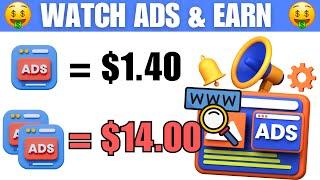 Get Paid $1.40 Per Ad Watched | Make Money Online 2024