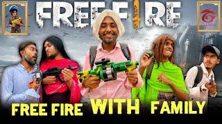 Free Fire With Family | Bangla Funny Video | Omor On Fire | It's Omor |