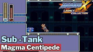 Megaman X2 - Magma Centipede Sub-Tank Location