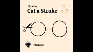 How to cut out stroke of any shape with Inkscape | Inkscape tutorial for beginners