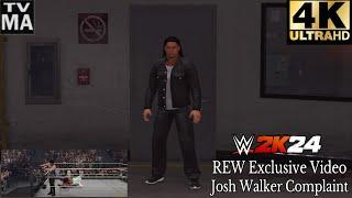 WWE 2K24 REW Exclusive Video Josh Walker Complaint - CAW Universe Mode