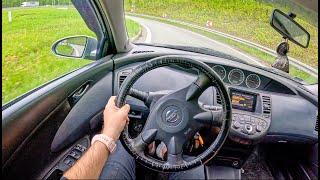 2003 Nissan Primera [1.8 i 16V 116hp] |0-100| POV Test Drive #2069 Joe Black