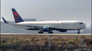 Delta 767-300(ER) Takeoff From Los Angeles International Airport