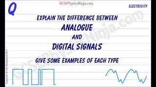 Difference between Analogue and Digital - Physics GCSE