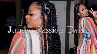 Jumbo Passion Twists Tutorial | Short Hair & Beginner Friendly (ONLY $24)  *detailed*