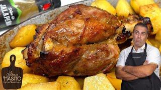 Por algo MENOS DE 10 EUROS  tienes la CENA DE NAVIDAD solucionada Codillo al horno con patatas