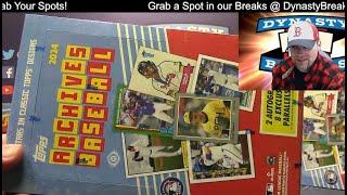 2024 Topps Archives Baseball Card 5 Box Half Case Break #1   Sports Cards