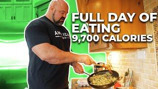 WORLD'S STRONGEST MAN FULL DAY OF EATING | 9,700 CALORIES