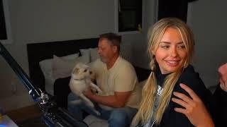 Corinna's Dad gets up to leave her and AC to it