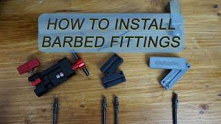 How to install barbed fittings to your HS33 hoses