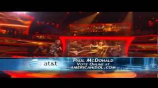 Paul McDonald - Old Time Rock and Roll - American Idol Top 8 - 04/13/11