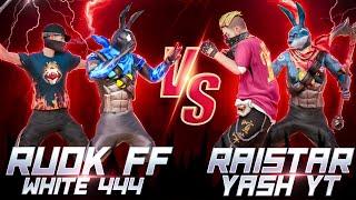 YASH YT BOSS vs WHITE 444  RAISTAR vs RUOK  ️PART 1 - War Begins  Freefire 3D Animation  4K