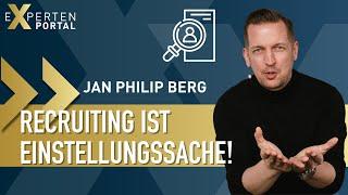 Jan Philip Berg // Experte für Mitarbeitergewinnung // Interview // Expertenportal