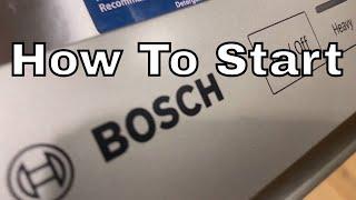 How To Start a Bosch Dishwasher