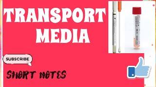 What is Transport Media?  What is the objective of using Transport Media? Examples.