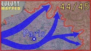 WW2 - Western Front 1944/1945. Real Time Animated map