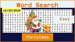 Word Search Easy - Christmas - 12/25/2024