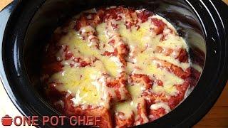 Easy Slow Cooker Lasagna | One Pot Chef