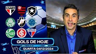 TODOS OS GOLS DESTA QUARTA-FEIRA 04/12/2024 GOLS DA RODADA, GOLS DE HOJE, GOLS DO DIA