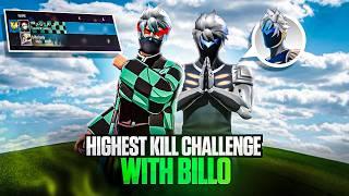 Highest Kill Challenge with Billo Gaming  Free Fire