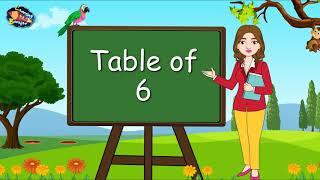 Table of 6 | Times Tables | Multiplication tables | 6 ka pahada | Learning Booster | Maths tables