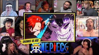 Shanks Vs Useless Captain Kid || One piece Episode 1112 Reaction Mashup