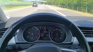 ILE PALI ?? VW PASSAT B8 Variant 2.0TDI 150HP DSG 100KM/H test spalania fuel consumption pov driving