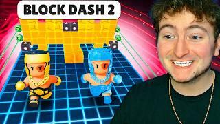 Playing BLOCK DASH 2 in Stumble Guys!