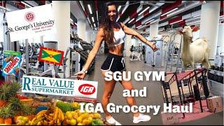 New SGU Gym | IGA Grocery haul in Grenada | Med school