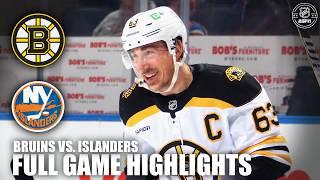 Boston Bruins vs. New York Islanders | Full Game Highlights | ESPN NHL