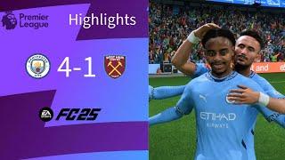 Barcola brace as City THUMP West Ham! | Man City 4-1 West Ham | FC 25 Premier League Highlights