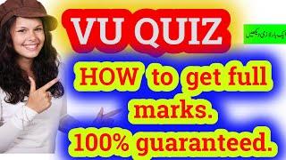 Cheat VU Quiz MID TERM How to get full marks  ||  cheat VU ||  Using Allow Copy Grand Quiz extension