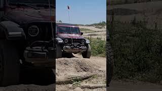 Tricia getting flexy at Holly Oaks ORV Park on part of their obstacle course. #jeep #offroad #4x4