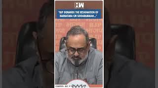 #Shorts | Rajeev Chandrasekhar Slams CM Siddaramaiah & Rahul Gandhi | Karnataka Congress | MUDA Scam