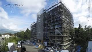 Intuition Niseko Progress Video. Jul 2020 only. Luxurious Condominium Hotel 10 villas. Dining, Onsen