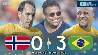 COM GOLAÇO DO MEIO CAMPO RONALDO, BEBETO, EDMUNDO E+ LENDAS DO BR VENCEM A REVANCHE CONTRA NORUEGA