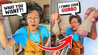 I asked Hood Asian Grandma to Cook Soul Food! SHE YELLED AT ME